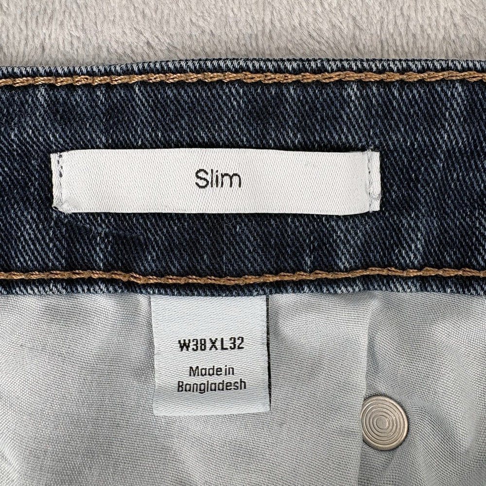 Calvin Klein Men's Slim Fit Jeans Stretch Blue 38x32 (Fits 38x30.5) Medium Wash - Picture 7 of 16